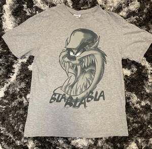 Looney Tunes Tasmanian Devil Taz Bla Bla Bla Heather Gray Graphic T-Shirt